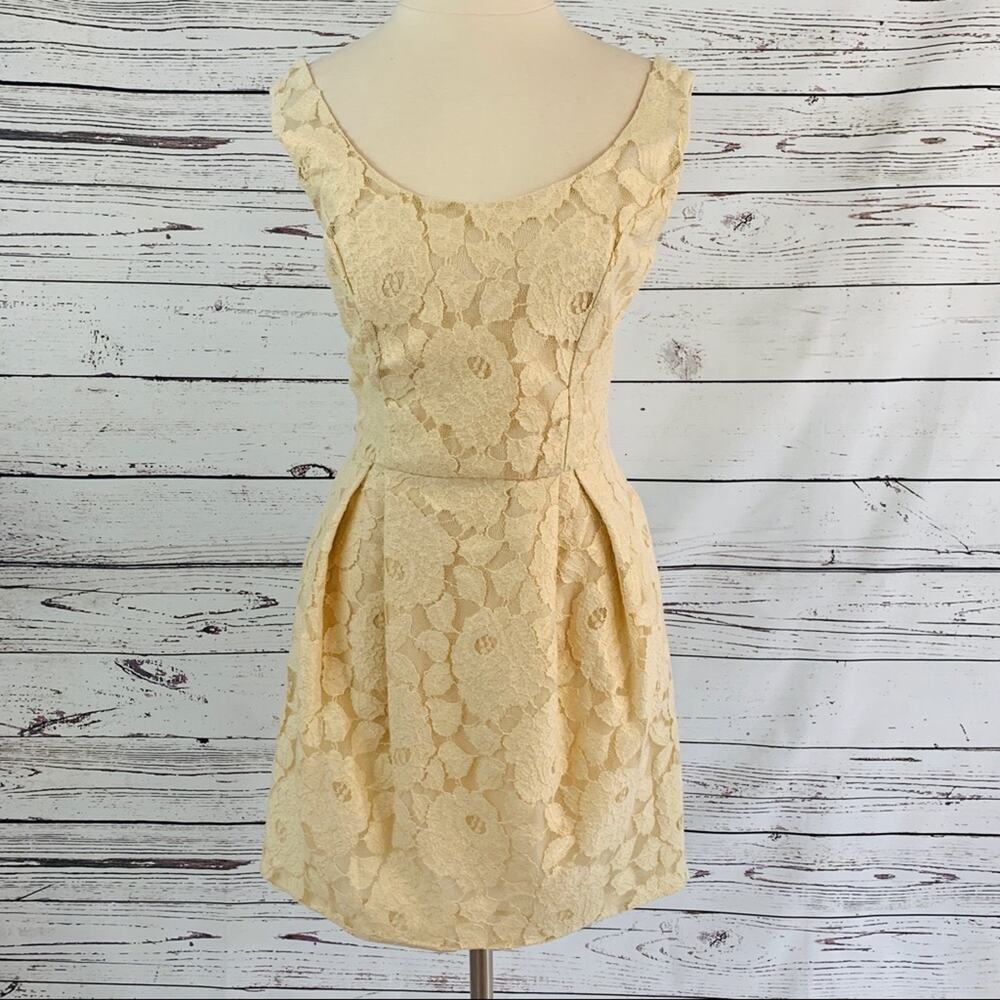 One Clothing Gold lace with sparkle dress sparkle